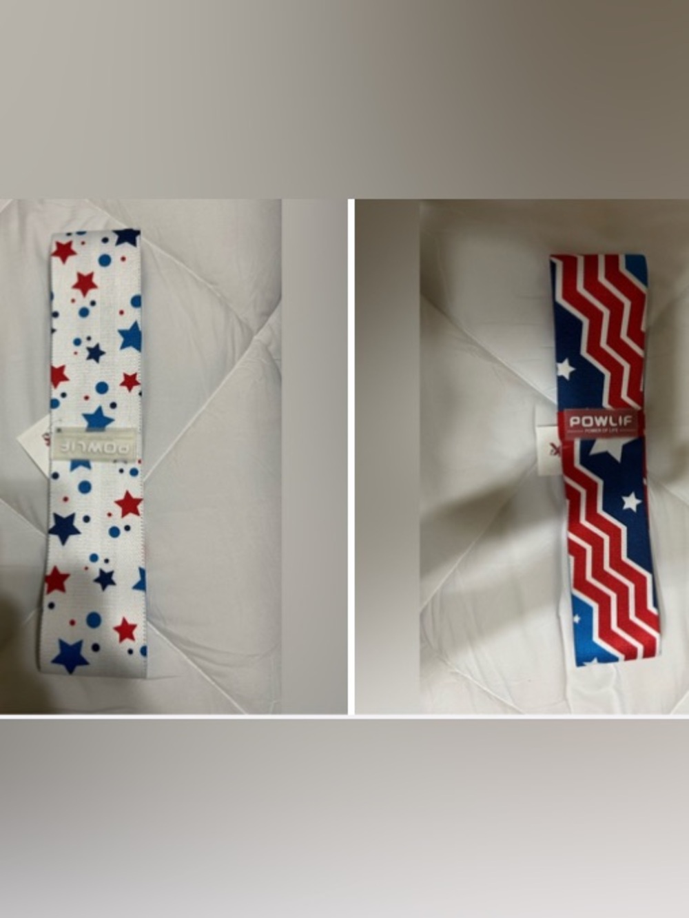 2 Fitness Glute Bands Resistance America Red White Blue Stars Booty